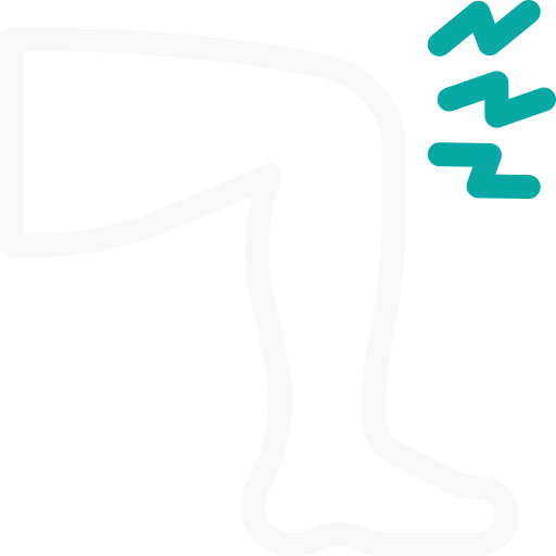 icona fisioterapia ginocchio riduzione del dolore